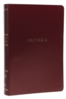 NKJV Holy Bible, Giant Print Center-Column Reference Bible, Burgundy Leather-look, Thumb Indexed, 72,000+ Cross References, Red Letter, Comfort Print: New King James Version - Book