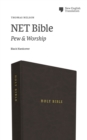 NET Bible, Pew and Worship, Hardcover, Black, Comfort Print : Holy Bible - Book