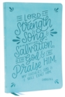 NKJV, Thinline  Bible, Verse Art Cover Collection, Leathersoft, Teal, Red Letter, Comfort Print : Holy Bible, New King James Version - Book