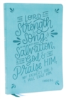 NKJV, Thinline Bible, Verse Art Cover Collection, Leathersoft, Teal, Red Letter, Thumb Indexed, Comfort Print : Holy Bible, New King James Version - Book