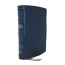 NKJV, Single-Column Reference Bible, Genuine Leather, Blue, Comfort Print : Holy Bible, New King James Version - Book