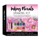 Inking Florals Drawing Kit : A step-by-step guide to creating dynamic modern florals in ink and watercolor - Includes: 64-page project book, ink pen, paint brush, 8 watercolor paints, 32-page sketchbo - Book