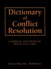 Dictionary of Conflict Resolution - Book