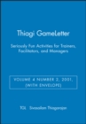 Thiagi GameLetter, (with Envelope) : Seriously Fun Activities for Trainers, Facilitators, and Managers - Book
