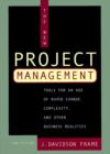 The New Project Management : Tools for an Age of Rapid Change, Complexity, and Other Business Realities - Book