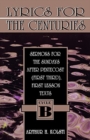 Lyrics for the Centuries : Sermons for the Sundays After Pentecost (First Third), First Lesson Texts: Cycle B - Book
