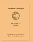 The Essex Genealogist, Index to Volumes 1-15 (1981-1995) - Book