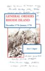 General Orders, Rhode Island : December 1776-January 1778 - Book