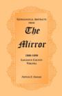 Genealogical Abstracts from the Mirror, 1880-1890, Loudoun County, Virginia - Book