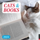 Cats & Books 2024 Wall Calendar - Book