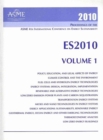 Proceedings of the ASME 4th International Conference on Energy Sustainability 2010 - Book