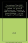 ASME 2011 Internal Combusution Engine Division Fall Technical Conference - Book