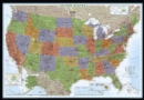 United States Decorator, Tubed : Wall Maps U.S. - Book