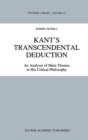 Kant's Transcendental Deduction : An Analysis of Main Themes in His Critical Philosophy - Book