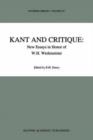 Kant and Critique: New Essays in Honor of W.H. Werkmeister - Book