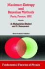 Maximum Entropy and Bayesian Methods - Book