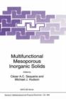 Multifunctional Mesoporous Inorganic Solids - Book