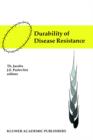 Durability of Disease Resistance - Book