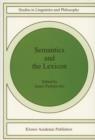 Semantics and The Lexicon - Book