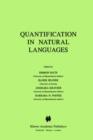 Quantification in Natural Languages - Book