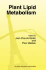 Plant Lipid Metabolism - Book