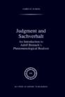 Judgment and Sachverhalt : An Introduction to Adolf Reinach's Phenomenological Realism - Book