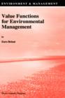 Value Functions for Environmental Management - Book