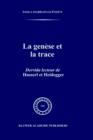 La Genese et la Trace : Derrida Lecteur de Husserl et Heidegger - Book