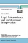 Legal Indeterminacy and Constitutional Interpretation - Book