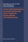 High Performance Algorithms and Software in Nonlinear Optimization - Book