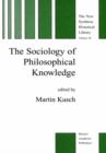 The Sociology of Philosophical Knowledge - Book