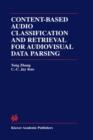 Content-Based Audio Classification and Retrieval for Audiovisual Data Parsing - Book