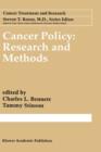 Cancer Policy: Research and Methods - Book