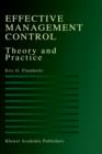 Effective Management Control : Theory and Practice - Book