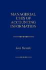 Managerial Uses of Accounting Information - Book