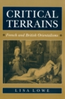 Critical Terrains : French and British Orientalisms - Book