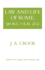 Law and Life of Rome, 90 B.C.–A.D. 212 - Book