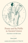 Poetry and Its Public in Ancient Greece : From Homer to the Fifth Century - Book