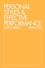 Personal Styles & Effective Performance - Book