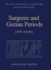 Sargonic and Gutian Periods (2234-2113 BC) - Book