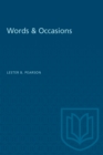 Words & Occasions - Book