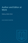 Author and Editor at Work : Making a Better Work - Book