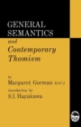General Semantics and Contemporary Thomism - Book