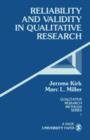 Reliability and Validity in Qualitative Research - Book