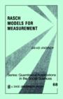 Rasch Models for Measurement - Book