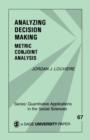 Analyzing Decision Making : Metric Conjoint Analysis - Book