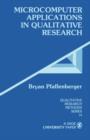 Microcomputer Applications in Qualitative Research - Book
