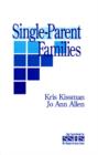Single Parent Families - Book