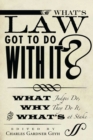What's Law Got to Do With It? : What Judges Do, Why They Do It, and What's at Stake - Book