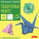 Origami Paper - Traditional Prints - 8 1/4" - 49 Sheets : Tuttle Origami Paper: Large Origami Sheets Printed with 6 Different Patterns: Instructions for 6 Projects Included - Book